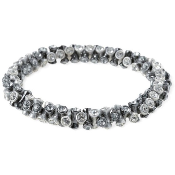 :: Stella & Dot Vintage⚔️SILVER Twist Bracelet - Picture 2 of 5